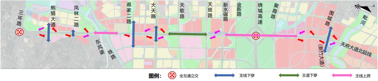 天府大道北延線三環路至新水碾路段交通將有優化調整5.jpg